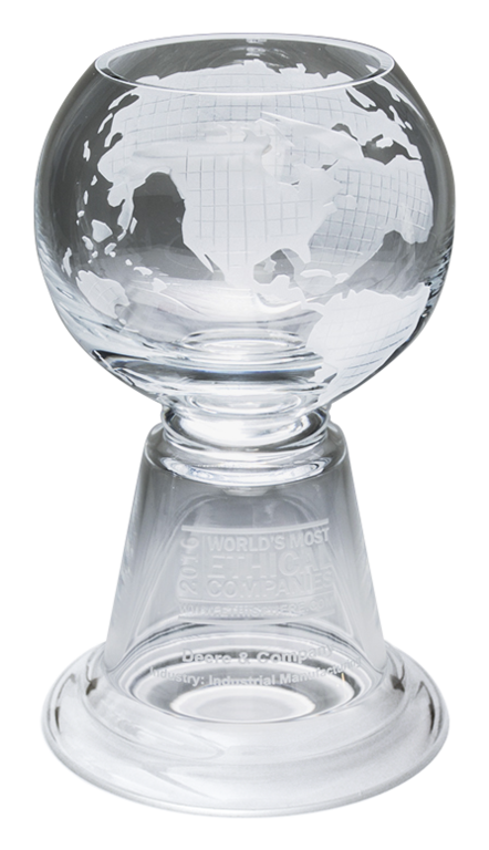 Image of the World’s Most Ethical Companies trophy award